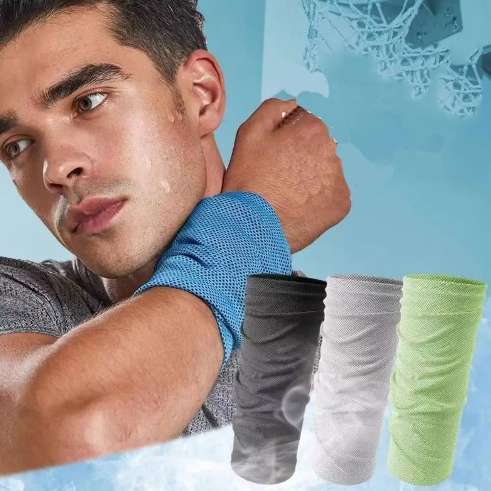 

Portable Quick-drying Cooling Wristband Outdoor Sport Ice Towel Sweat Absorption Wrist Protector for Fitness Camping Running