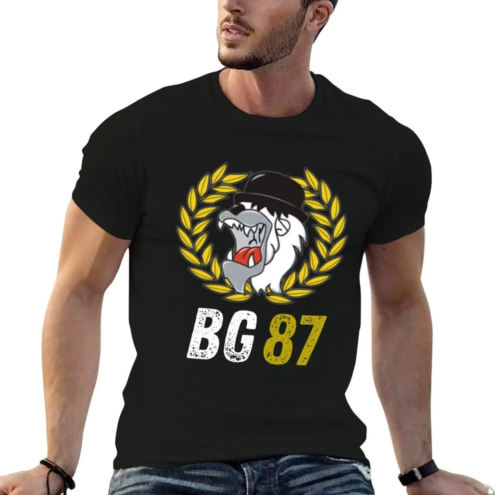 Camiseta de mala suerte 87 (aficionados del Lyon), camiseta esencial, camiseta para hombre, camisetas gráficas divertidas, camiseta de humor negro