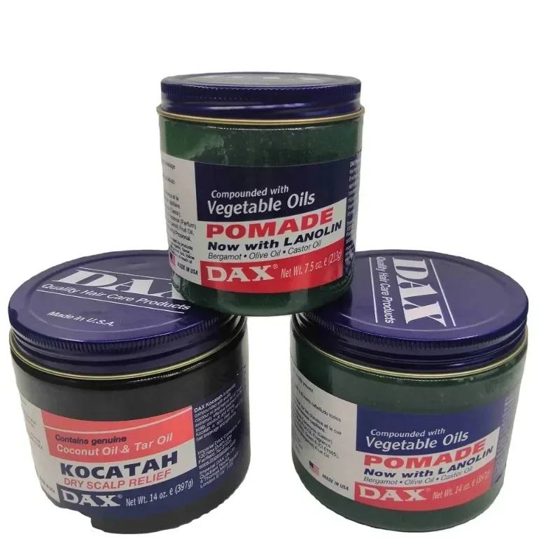 

397ml Dax Hair Styling Waxes Cream DAX Vegetable Oils Pomade for Hair Health Olive Oil Vegetable Oil Hair Max Care