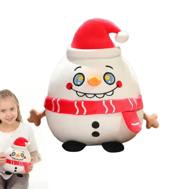 Santa Plush Hugging Pillow Snowman Reindeer Plush Dolls Christmas Cute Plush Multifunction Holiday Soft Plushies For Bedroom