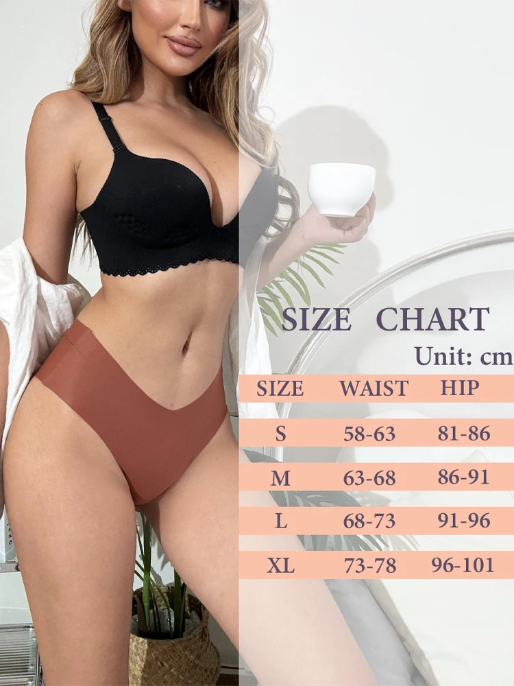 8 قطعة ملابس داخلية رفيعة للغاية للنساء سراويل داخلية مثيرة على شكل حرف V ملابس داخلية نسائية قابلة للتنفس ملابس تحتية غير مرئية