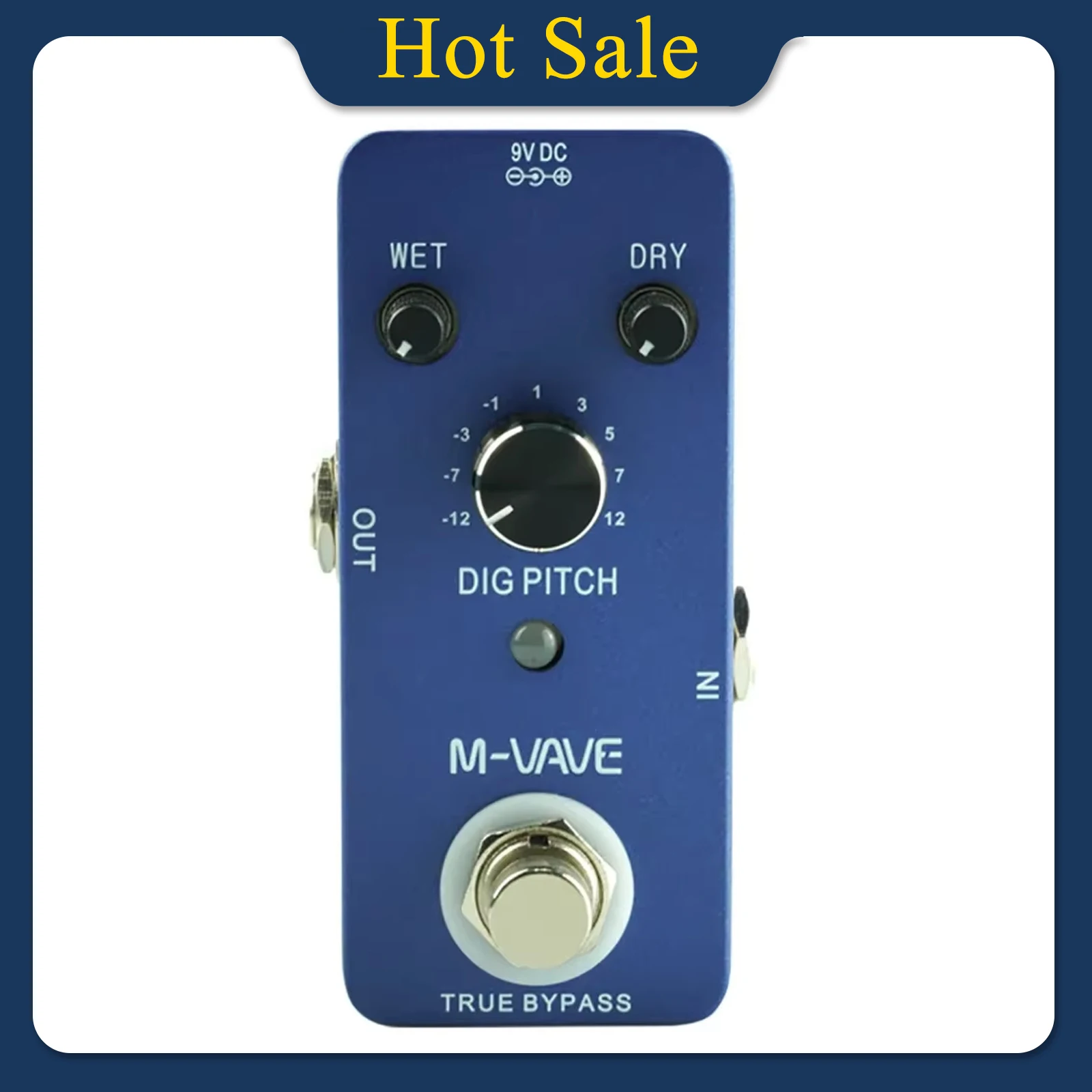 M-VAVE DIG-PITCH Electric Guitar Effect Pedal Dig Pitch 9 Pitch Shift Effects True Bypass Pedal Electric Guitar Accessories