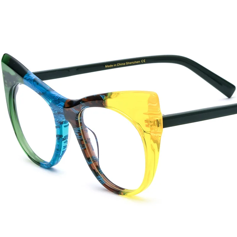 

Multicolor cat-eye plate glasses frame for men and women myopia anti-blue light glasses frame