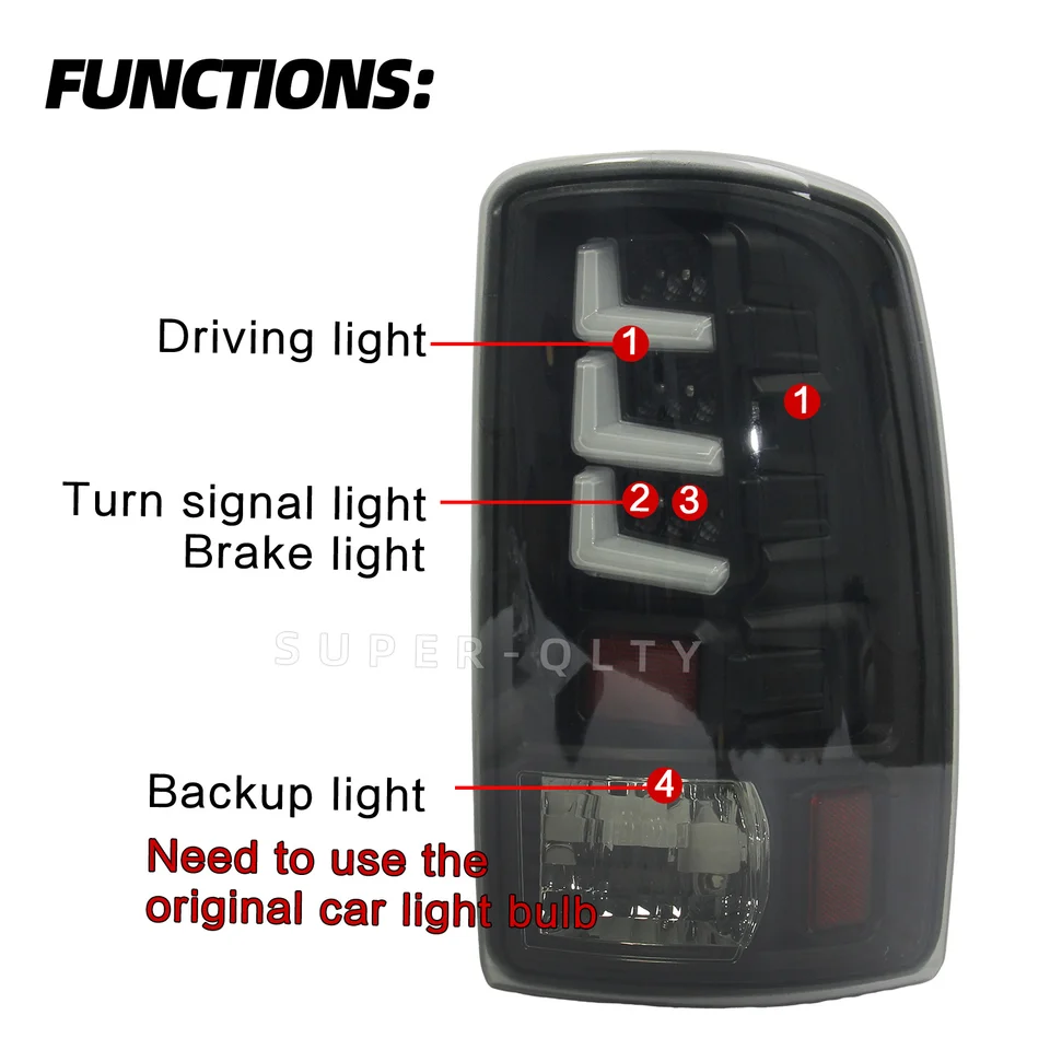 Taillights For Chevy Suburban 2000-2006 GMC Yukon XL Yukon Denali