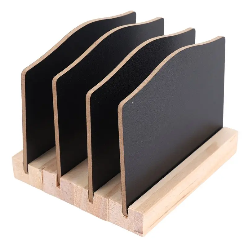 4 PCS Mini Chalkboard Signs For Chalk Sign,Food Labels Message Board Signs For Party Restaurant Wedding