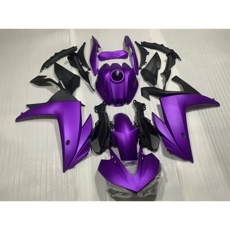 

/NewABS аксессуары для мотоциклов для YAMAHA YZF R3 R25 2015 2016 2017 2018, комплект обтекателей для велосипеда, кузовной корпус на заказ, матовый фиолетовый