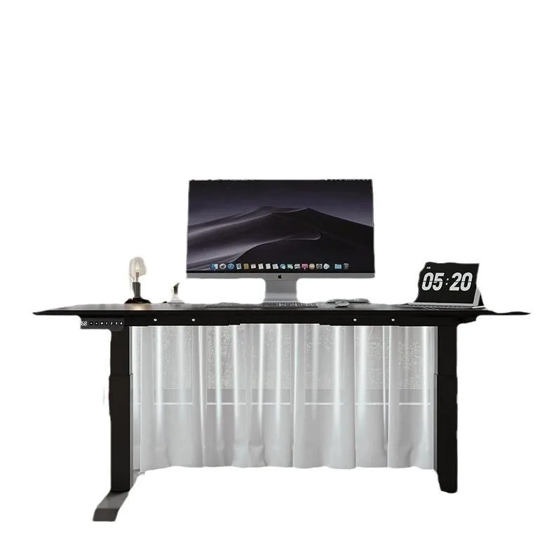 Solid wood electric lifting table intelligent computer  computer  home study  desk workbench