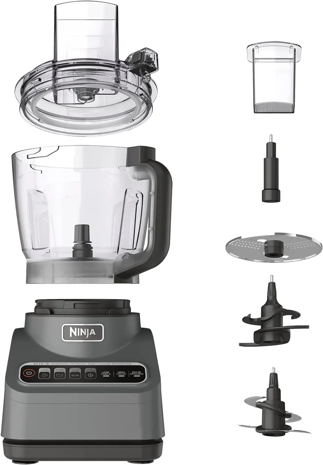 

BN601 Professional Plus Food Processor, 1000 Peak Watts, 4 Functions for Chopping, Slicing, Purees & Dough with 9-Cup Proc