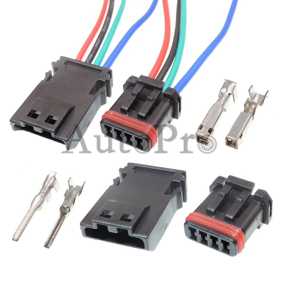 

Комплект из 4-х разъемов MX19004S51 MX19004P51 для подключения обогрева панели зеркала заднего вида, пластиковый корпус, электрическая розетка для автомобиля