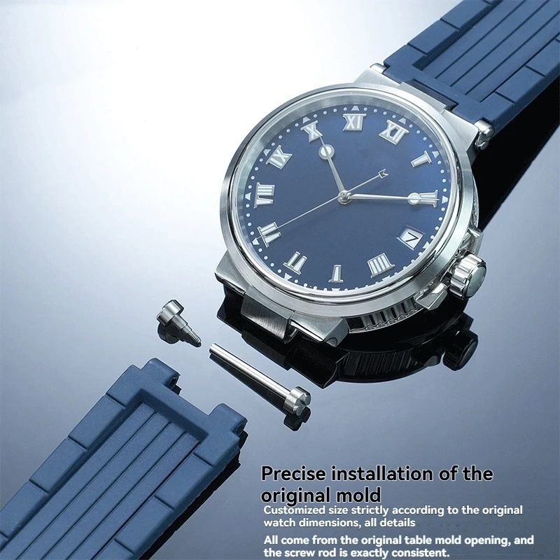 

Precision replacement parts for Breguet MARINE 5517 and 5527: connecting rods for watch straps, lug rods, and fixing screws