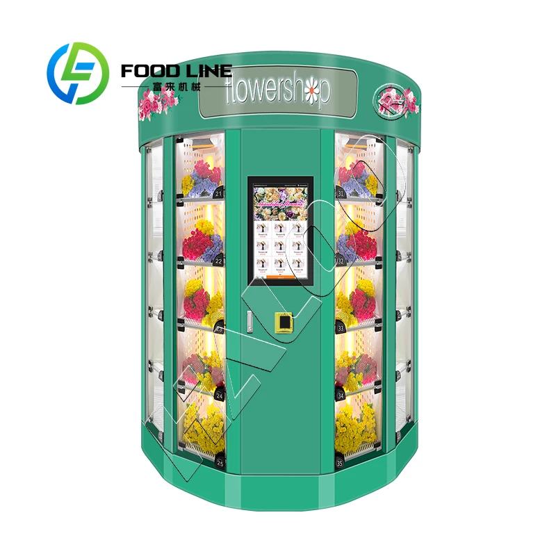 Fresh Flower and Gift Vending Machine  Automatic Temperature Adjustable Distributeur Refrigerator Vending Machines for Sale