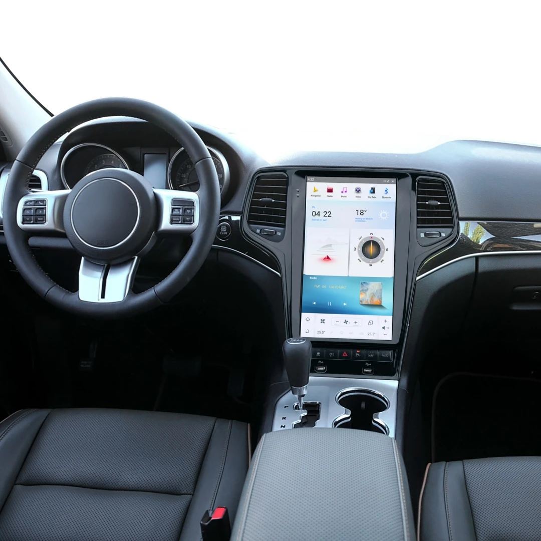 Android 13 8+256GB 13.6inch Screen CarPlay For Jeep Cherokee 2010-2023 Auto Car Radio Multimedia Recorder Player Navigation GPS