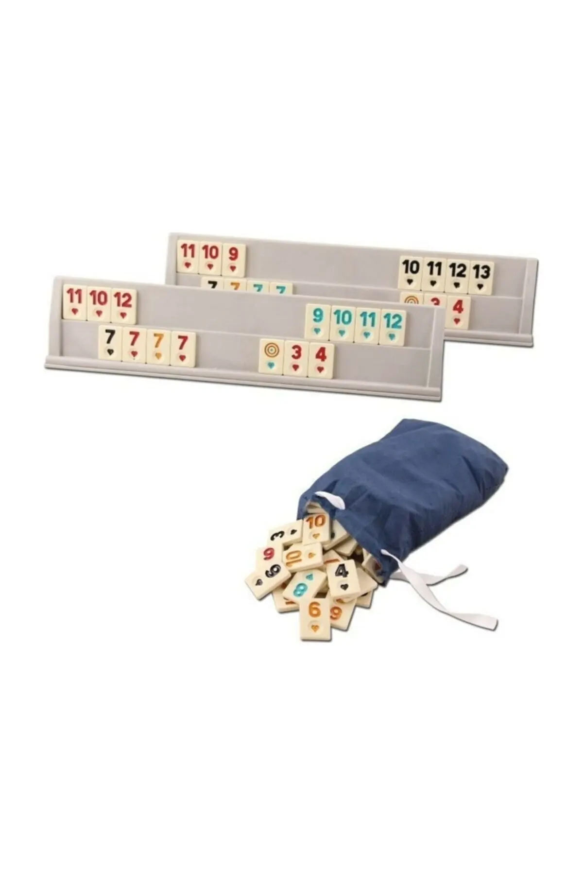 Turkse Okey Game Plastic Hout Rummy Okey Game Plastic Hout Rummy Okey Party Game Draagbaar Bordspel