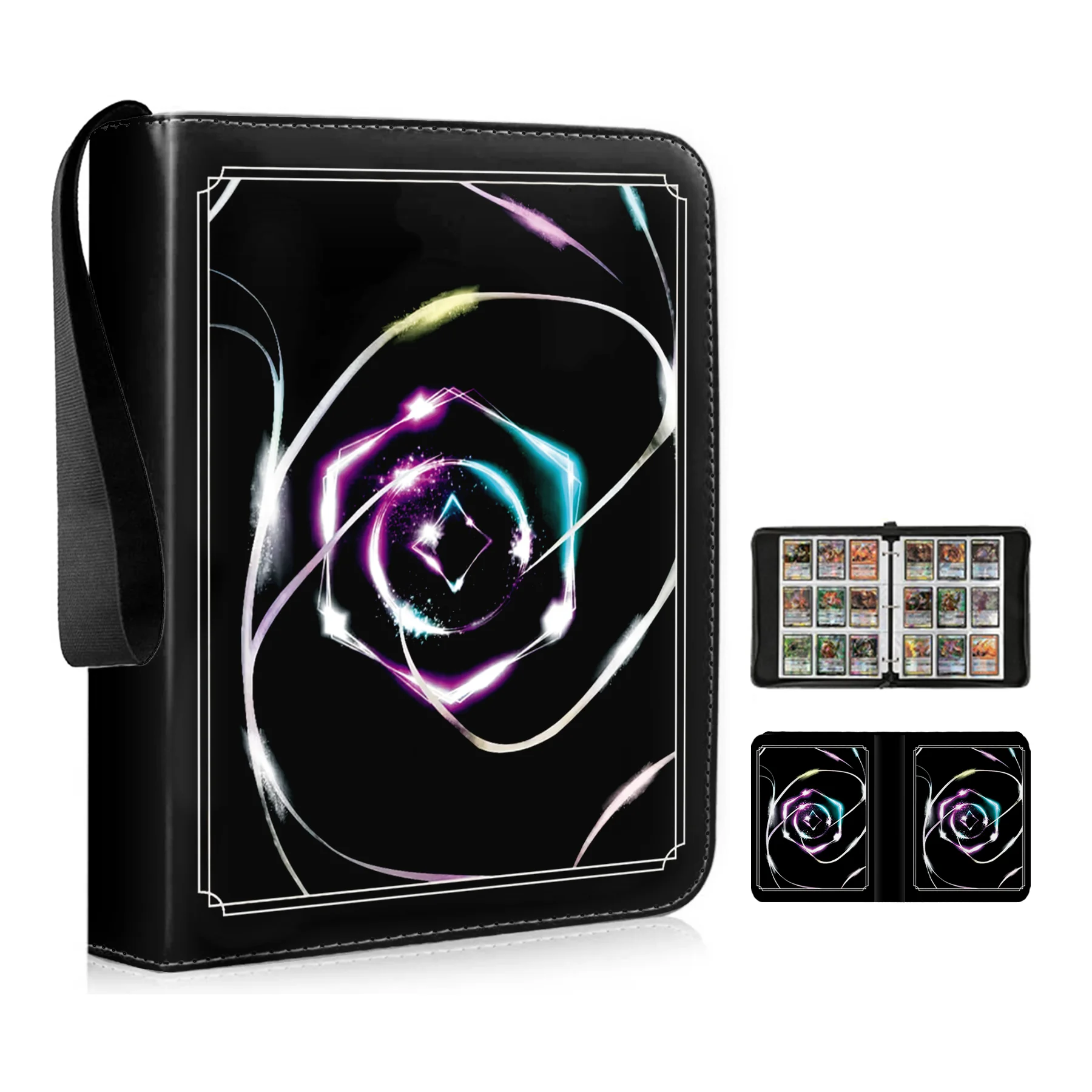 

900pcs Card Album Waterproof Leather 9 Pocket Trading Card TCG MTG Anime Sports Game Collectible Card Collection Holder Gift