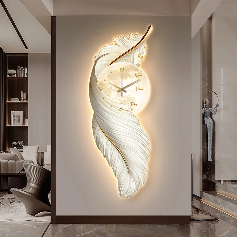 Nordic Interior Wall Clocks Living Room Art Mural Digital Luxury Wall Watch Aesthetic Design Relogio De Parede Home Decoration