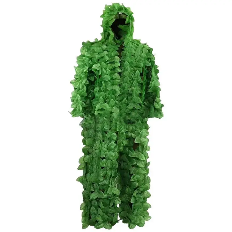 

Gilly Suit Ghillie Suit With 3D Woodland Camouflage Green Leaf Gilly Suit For Wildlife Photography Bird Watching Halloween