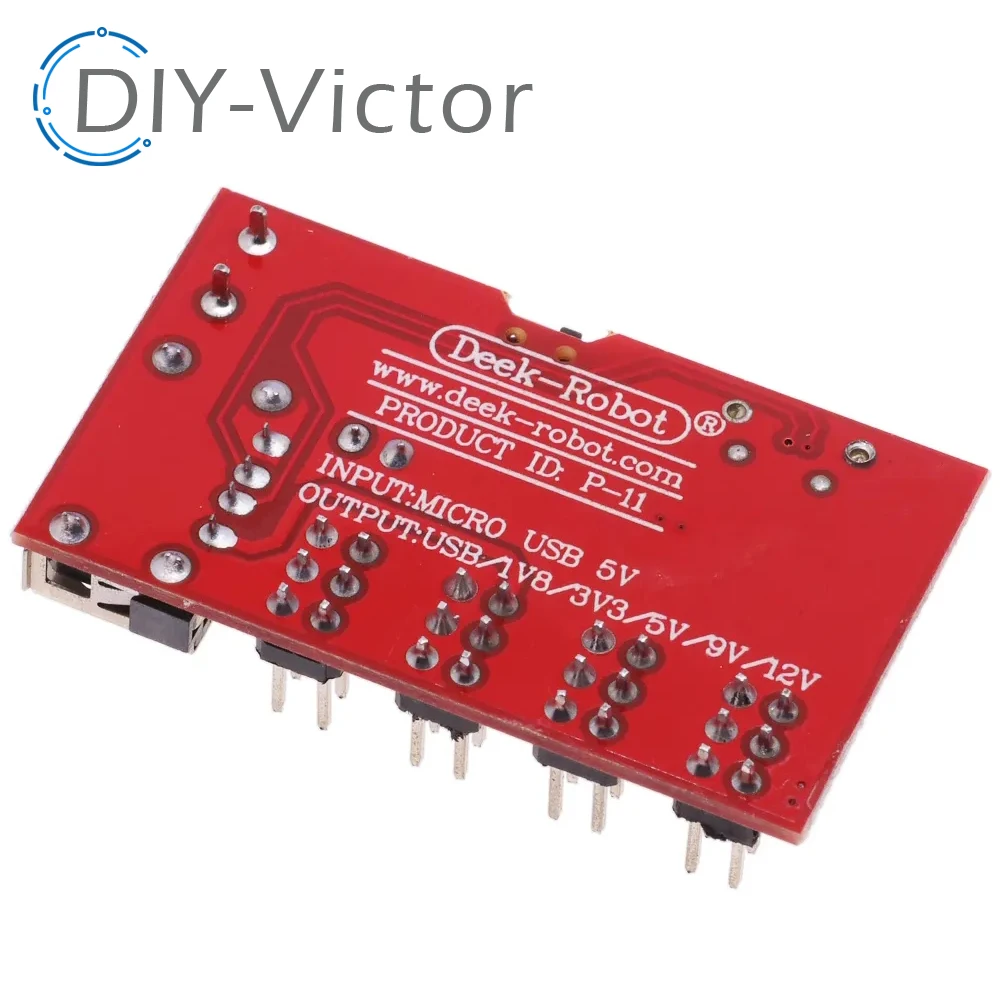 500mA USB-A MINI USB Power Breakout DC To DC Power Supply Module Micro USB 5V To 1.8V-12V 1.8V 3.3V 5V 9V 12V Switch For Arduino