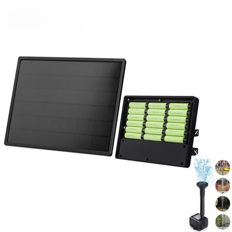 YYHC-зарядное устройство для солнечных панелей для солнечного фонтана, встроенный аккумулятор 18650, 12 В, 20 Вт, 54000 мАч, перезаряжаемый с USB-разъемом DC5