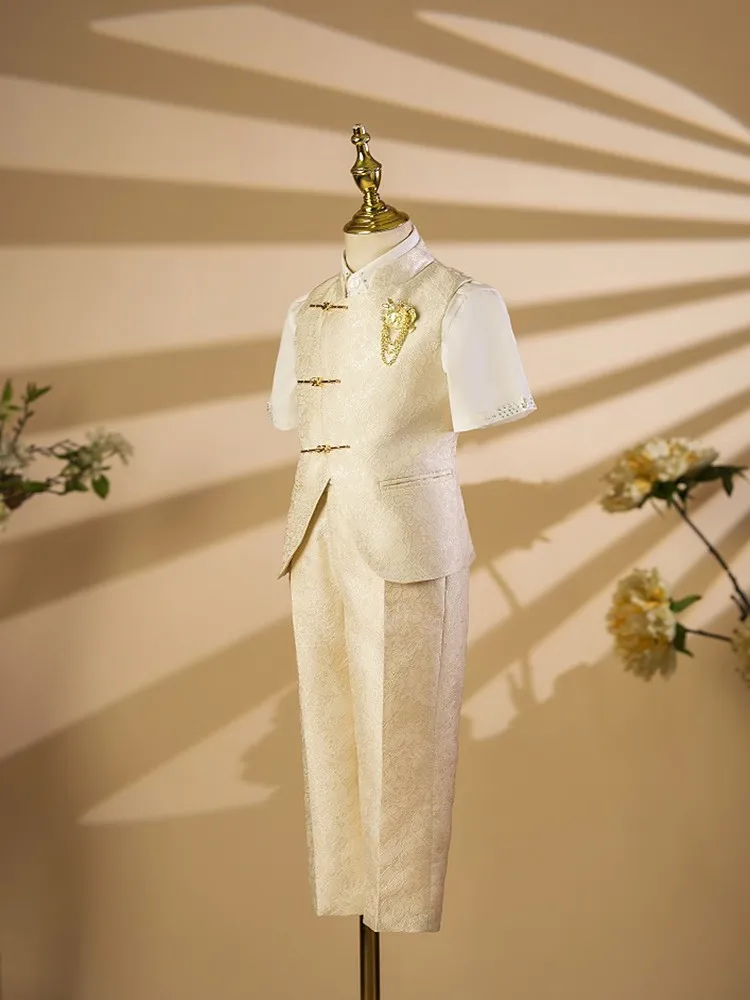 Frühlings-Boutique-Kinderkleidungsset, Kostüm für Klavier-Auftritte, Blazer für Hochzeiten, Geburtstagsfeiern A4477 – Detail 4