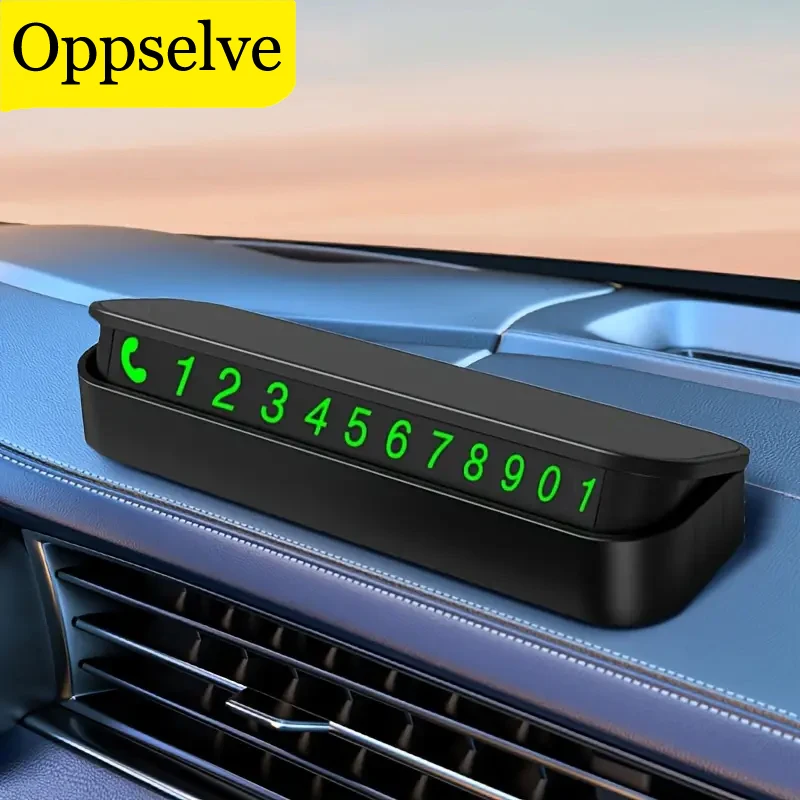 Temporary Parking Sign Hidden Parking Number Plate Holder Moving Car Telephone Number Plate Car Decoration Neutral Car Mount