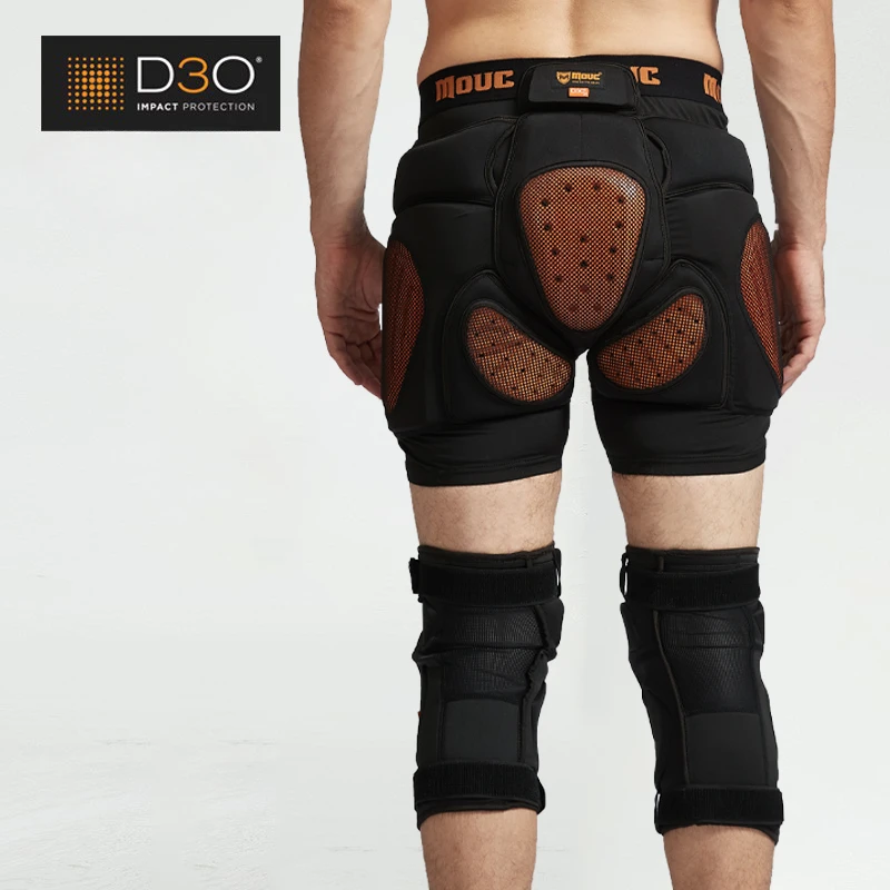 D3O Ski Protective Gear Hip Pad Knee Set Snowboard Double Board Inner Wear Equipment Anti-drop Hip Pad