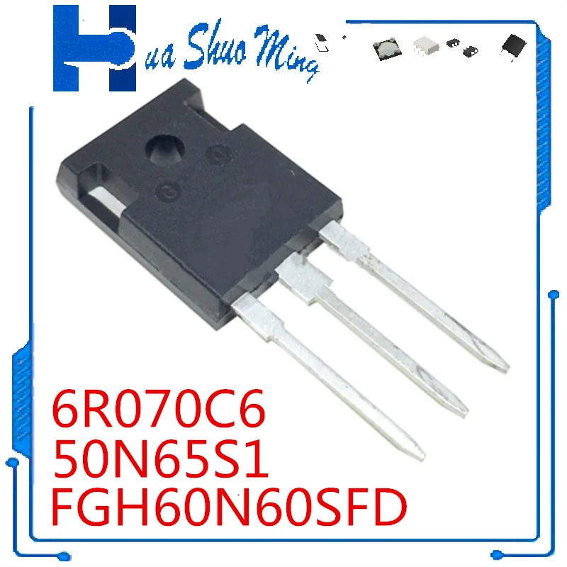 5Pcs/Lot 50N65S1 NGTB50N65S1 6R070C6 IPW60R070C6 FGH60N60SFD TO-247