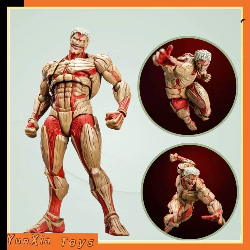 アメージング・ヤマグチ-装甲タイタンフィギュア-進撃の巨人-ライナーブラウン-コレクタブルモデル-ドール-デスクトップデコレーション