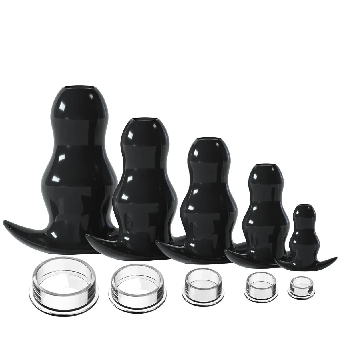 Soft Silicone Hollow Buttplug Speculum Expander Vagina Butt Plugs Adult Sex Toys For Woman Men Anal Dilation Plug Sex Products