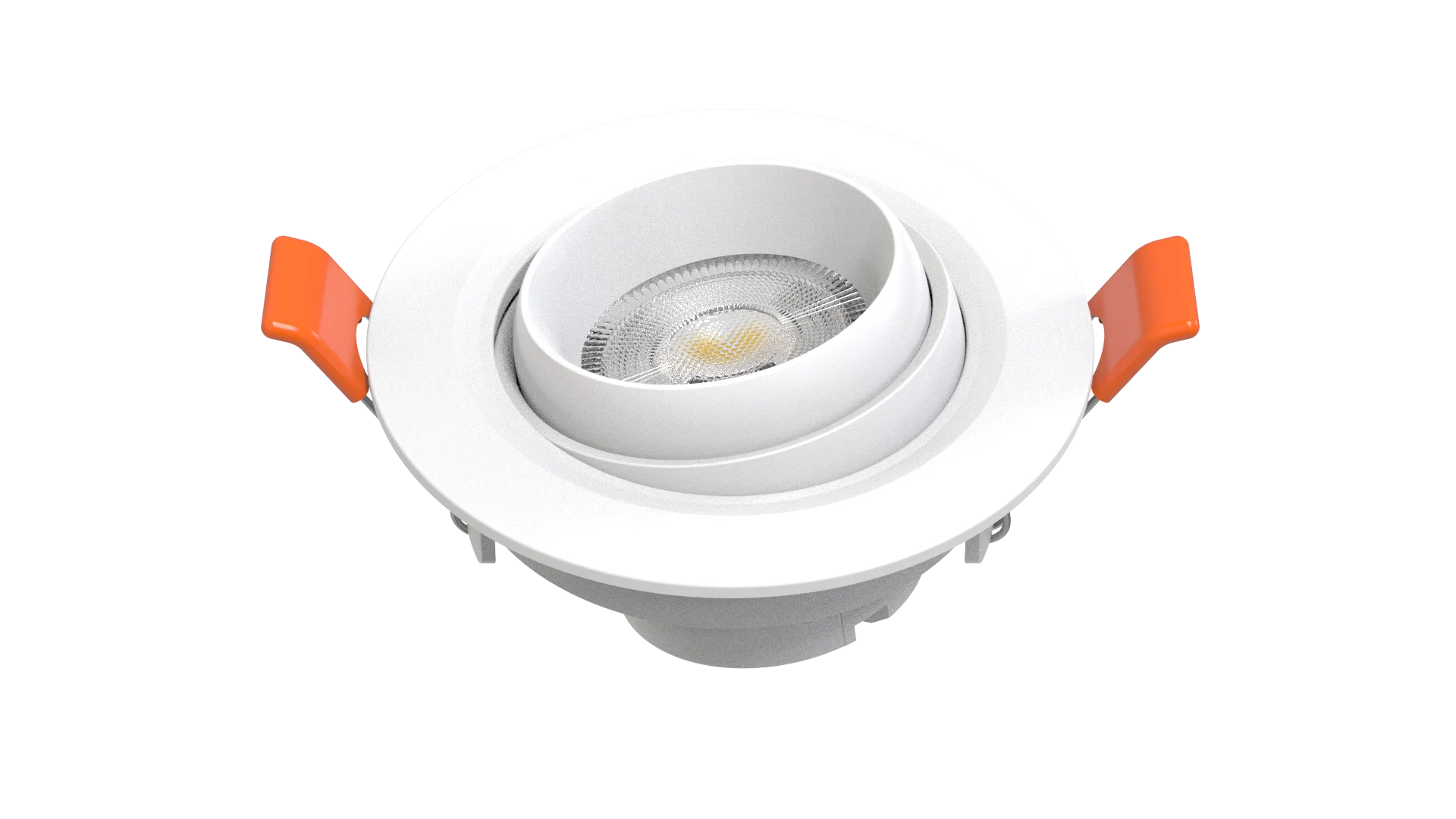 High Quality Round White Plastic Downlight for Office Home Hotel Modern GU10 Recessed 6000K Spot Lighting Auto Warm White