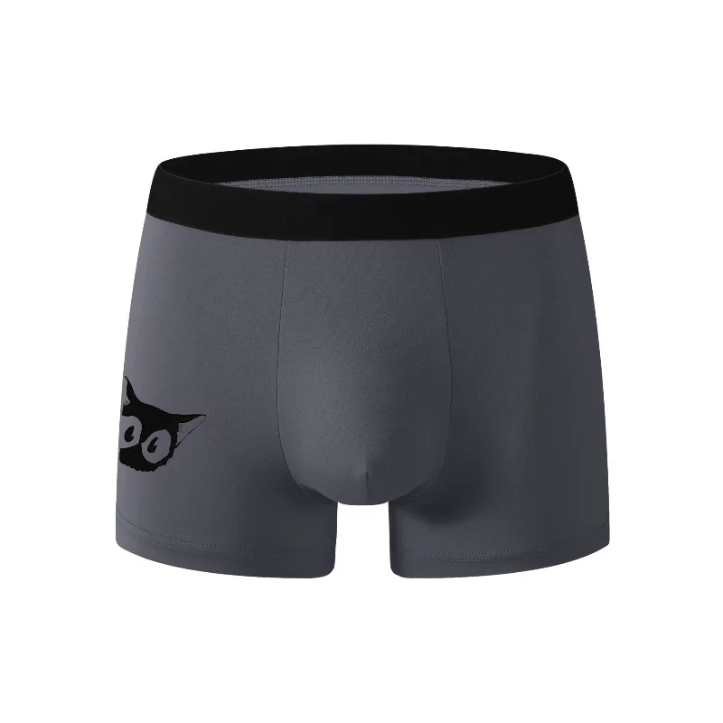 ملابس داخلية رجالية جديدة لصيف 2025: شورت مريح وبسيط يعانق القطط بأربعة زوايا. يجب أن تجفيف الرجال بسرعة