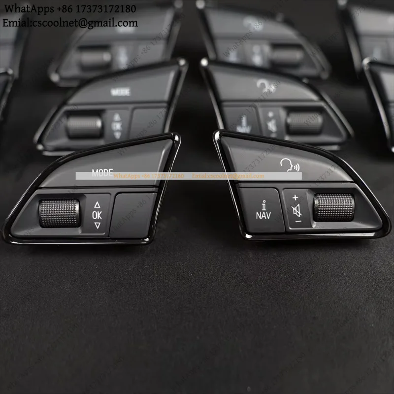 k3 Steering Wheel Multifunction Mode Button Switch Key Control Black Piano Paint Trim for Audi A4 B8 Car Interior Parts