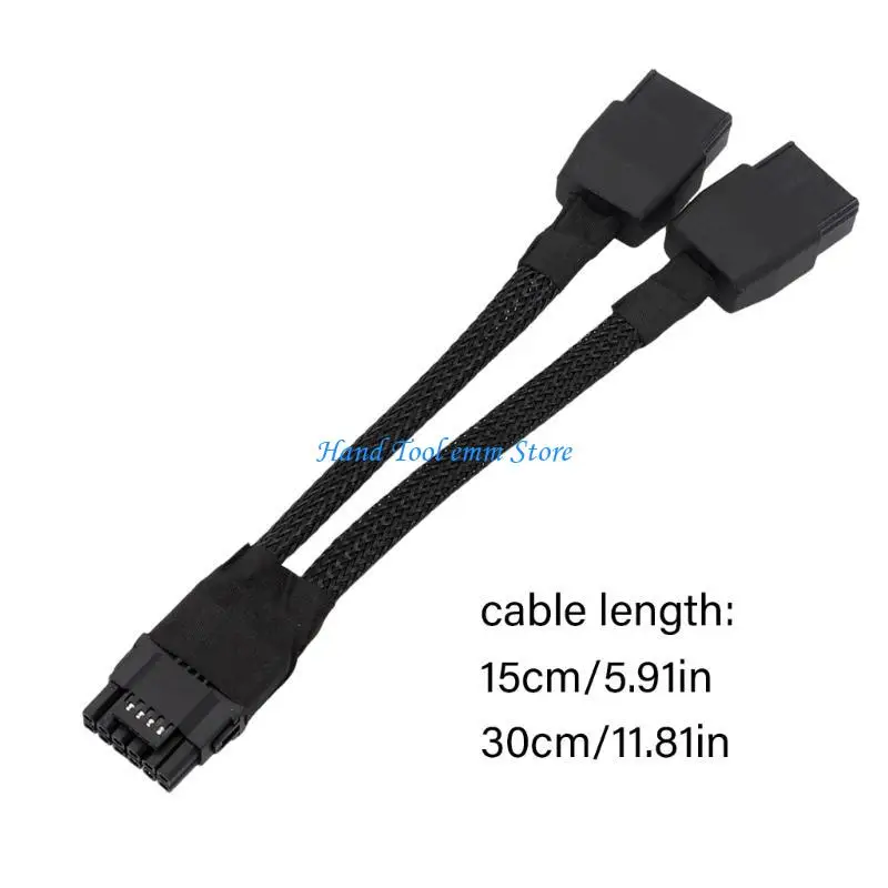 H37f 2x 8pin إلى 16Pin GPU Cable Cable 600W 12VHPWR CONNECTOR لبطاقات الرسومات RTX4090 مع محطات مطلية بالذهب