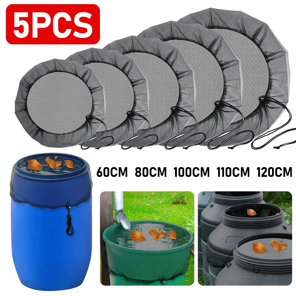 Непромокаемая Сетчатая Крышка Для Бочки С Водой, Вкладыш Для Пруда, Москитная Сетка, Крышка Для Сбора, Садовые Принадлежности Непромокаемая Сетчатая Крышка Для Бочки С Водой, Вкладыш Для Пруда, Москитная Сетка, Крышка Для Сбора, Садовые Принадлежности