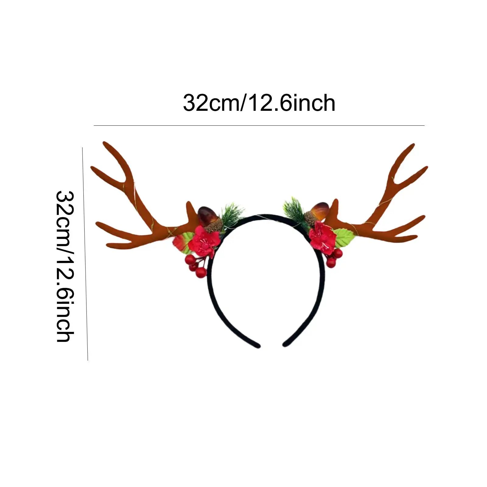 Christmas Party Headband Christmas Head Topper Christmas Headwear for Women Girls Beach Anniversaries Masquerade Party Halloween