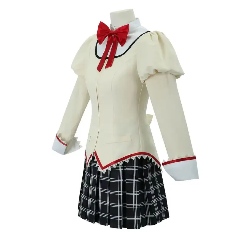 Tomoe Mami Sakura Kyouko Miki Sayaka Akemi Homura Kaname Madoka Cosplay Costume School Uniform Halloween Outfit