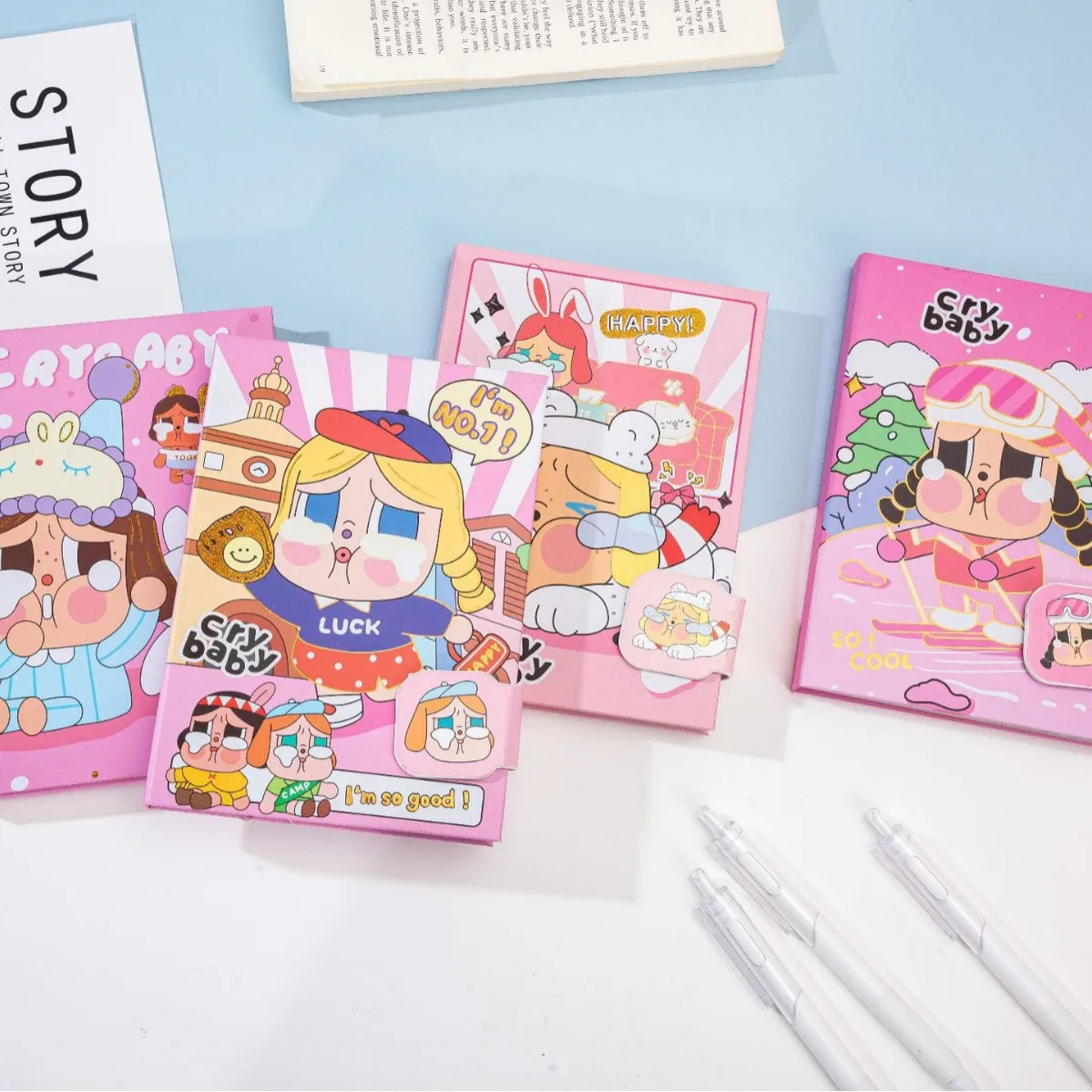 

Labubu Cartoon 32K Hardface Cute Handbook Notebook Portable Mini Notebook Student Gift