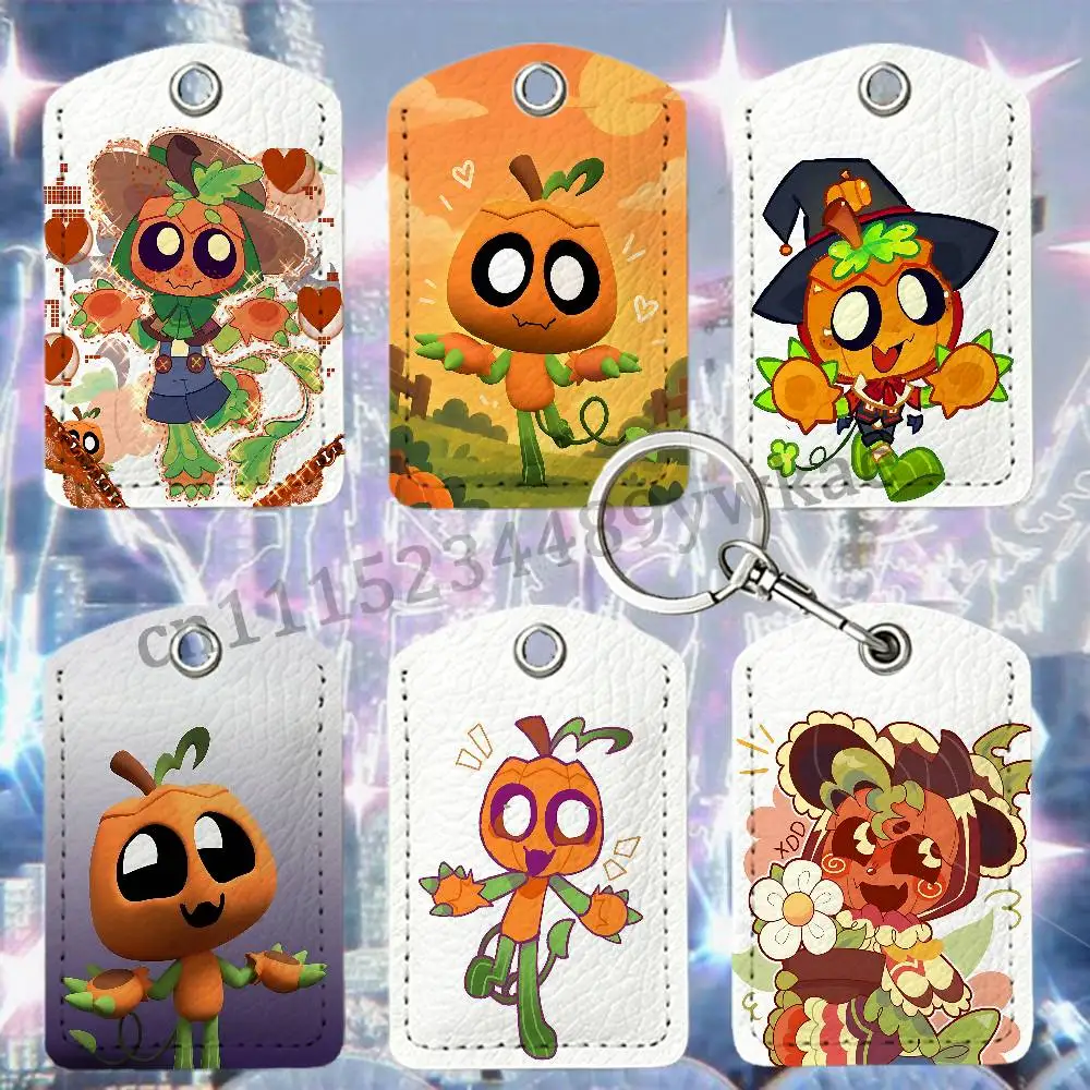 Porte-clés en cuir PU G-Gourdy avec support pour carte IC, protection de carte d'accès RFID pour porte et ascenseur, 4,5x6cm