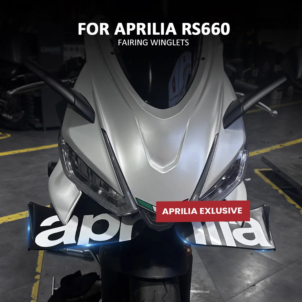 Aksesori sepeda Motor untuk Aprilia RS660, deflektor spoiler jembatan hidung depan, suku cadang Motor fairing