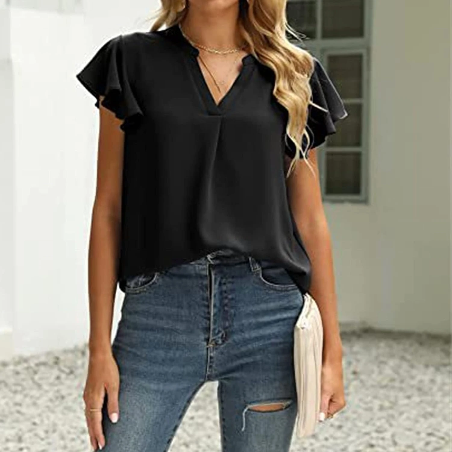 Upgrade your fashion statement with this luxurious, sophisticated, and glamorous off-shoulder blouse - Experience more elegance