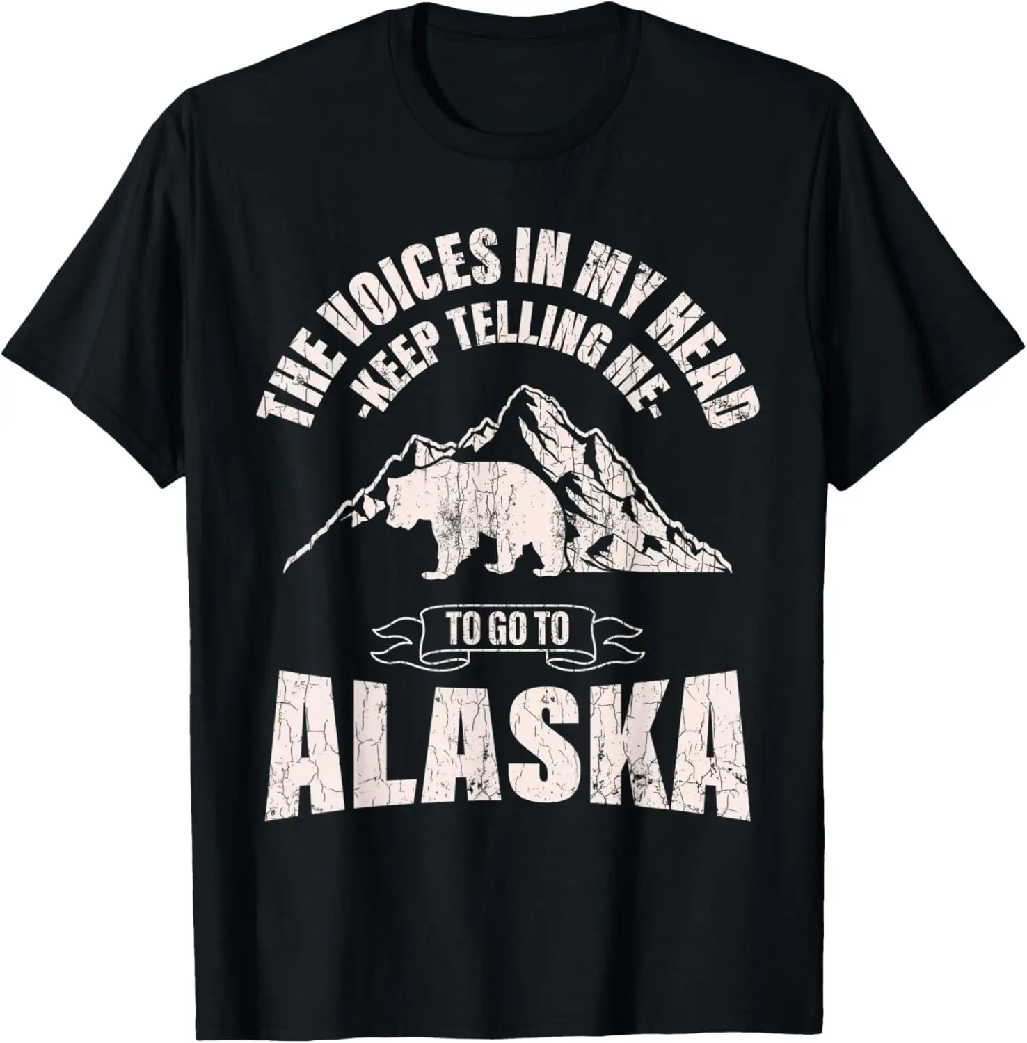 

Voices In My Head Funny Alaska Graphic T-Shirt