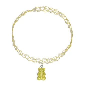 5件式Y2K風格可愛小熊彩虹吊墜兒童卡通飾品彈性項鍊派對首飾禮物 10 最佳銷售 彩虹首飾 - №6