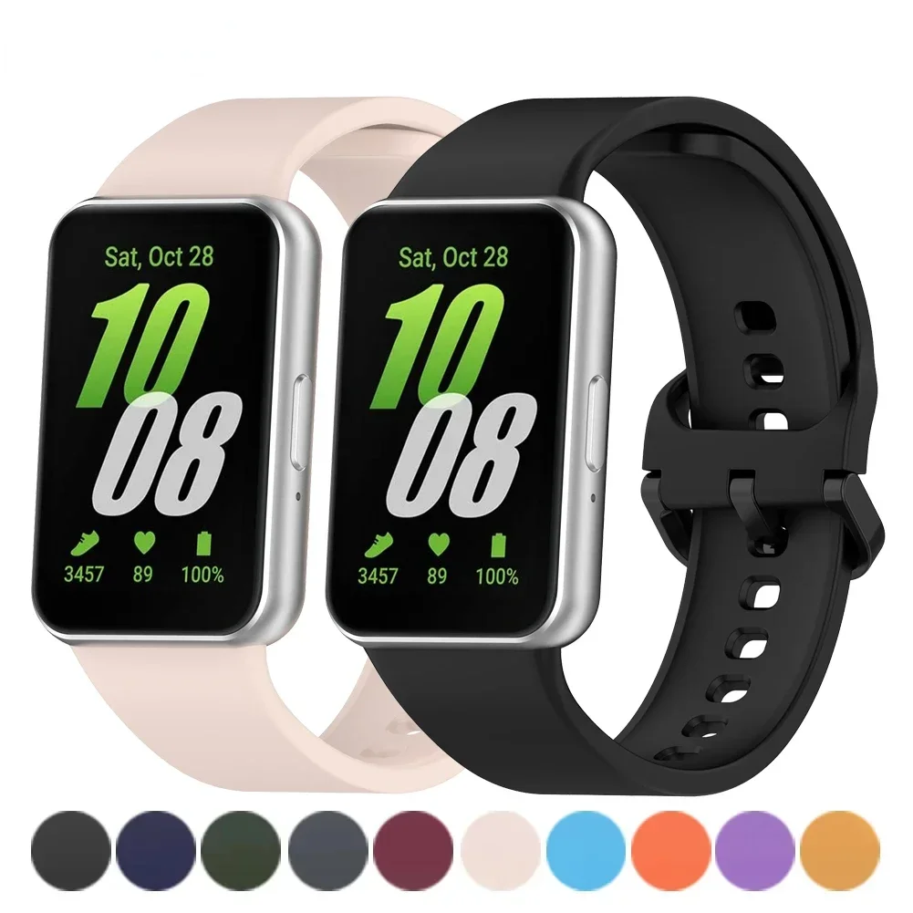Sport Silicone Strap for Samsung Galaxy Fit 3 R390 Band Smartwatch Rubber Bracelet Correa for Samsung Galaxy Fit3 Strap