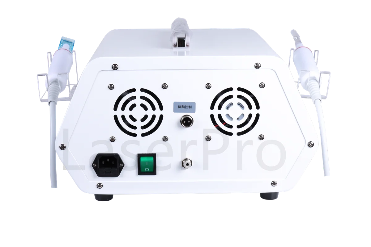 Neue Technologie Tragbares 2-in-1-Hochfrequenz-Schönheitsgerät für Kaltplasma Cold Jet Ozon Jet Hautpflege-Schönheitsgerät mit 8 Sonden