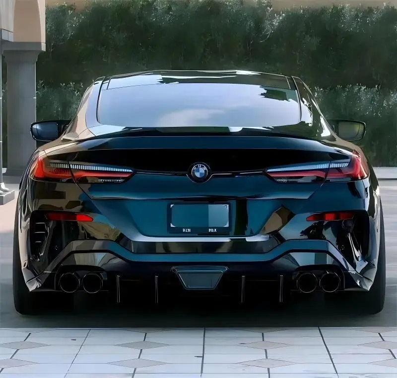 لسيارات BMW 8 Series G14 G15 G16 840i 850 ألياف الكربون الحقيقية الشفة الأمامية المصد الأمامي الخلفي الناشر تحت المفسد الفاصل طقم الجسم
