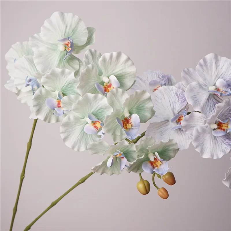 3pcs/pack 9Head Phalaenopsis Latex Film Fake Flowers for Home Decoration Butterfly Orchid Wedding Party Table Flower Arrangement