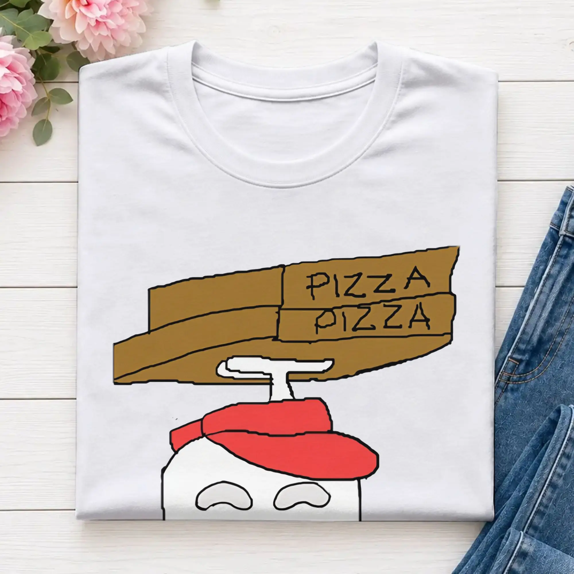 Pizza Delivery Regulars Shows T-Shirt Summer  Cotton T Shirts For Men Fashion Pattern Tshirt Short-Sleeve Aesthetic Clothes