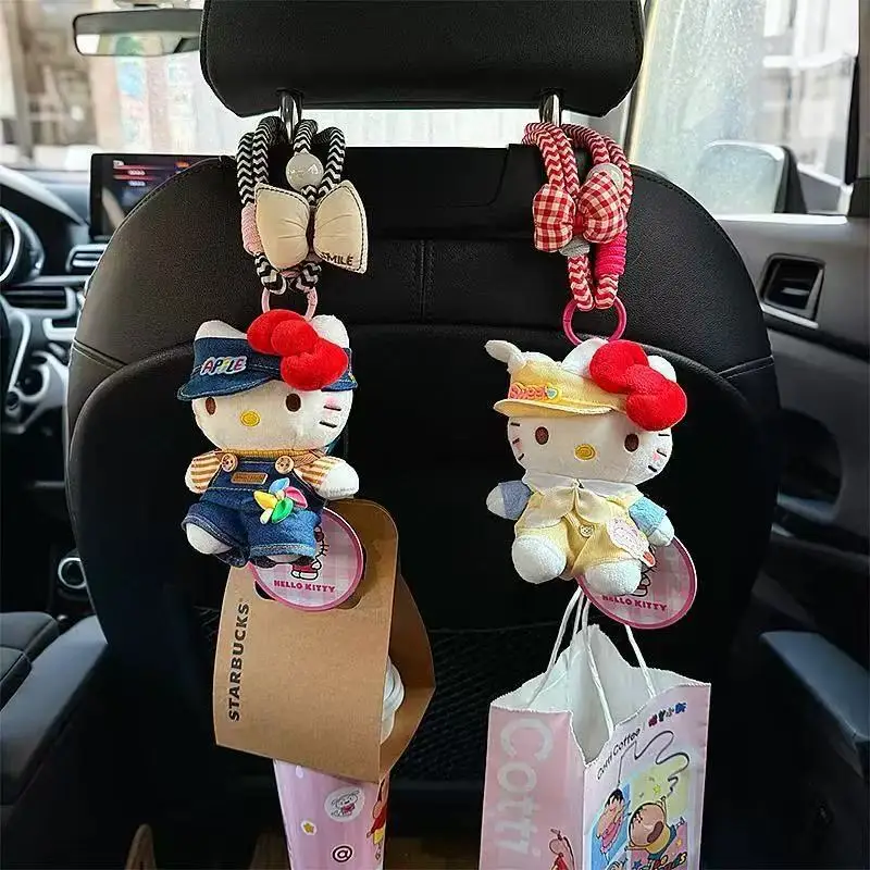 

Sanrio Hello Kitty Pendant Hanging Rope Kawaii Portable Bag Keychain Korean Car Hanging Rope Hook Christmas Halloween Gifts