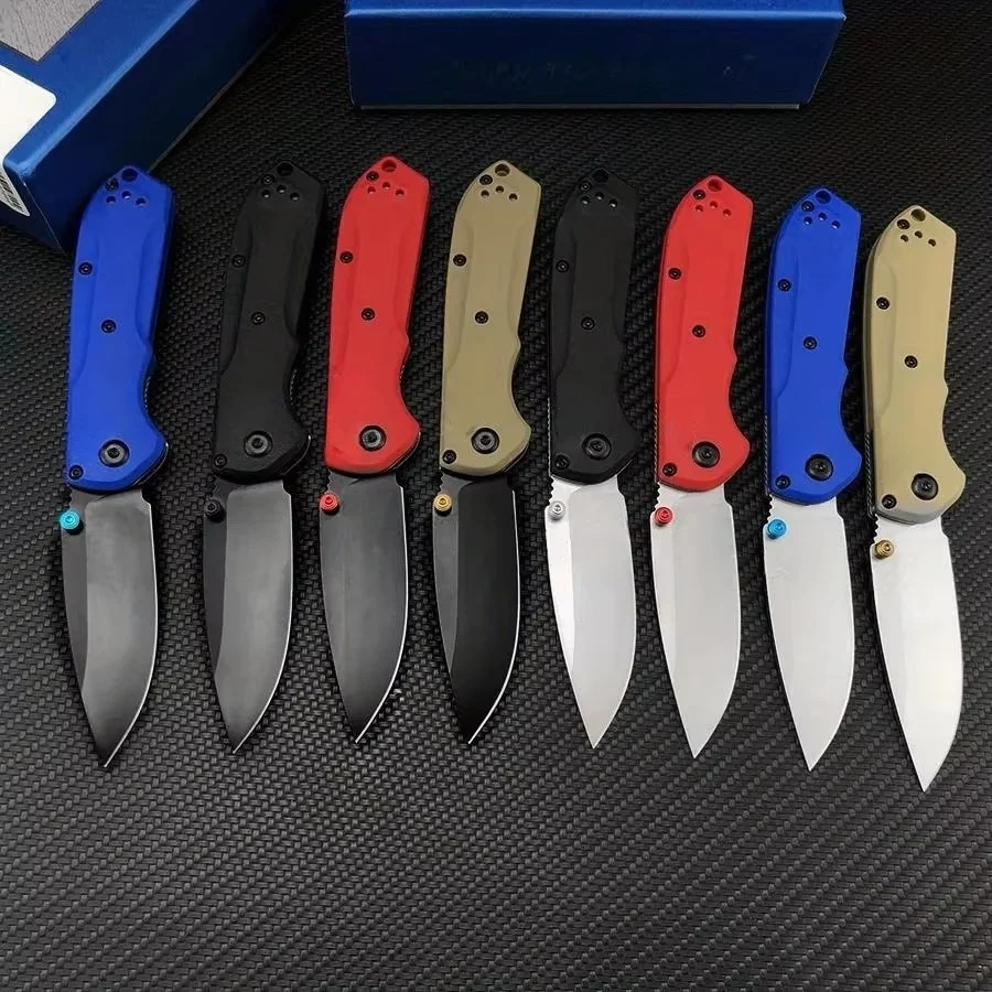 BM 565 Folding Pocket Knives EDC Multi-tool Outdoor Fishing Cutting Kitchen Hunting Camping D2 Blade Nylon Fiber Handles Tools