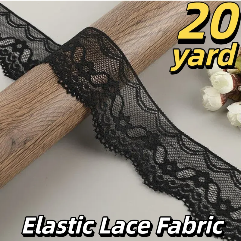 

Кружевная тесьма для шитья и рукоделия, 2,36 дюйма, черная, с цветочной вышивкой, 20/15/10/5 ярдов, для декора платьев своими руками