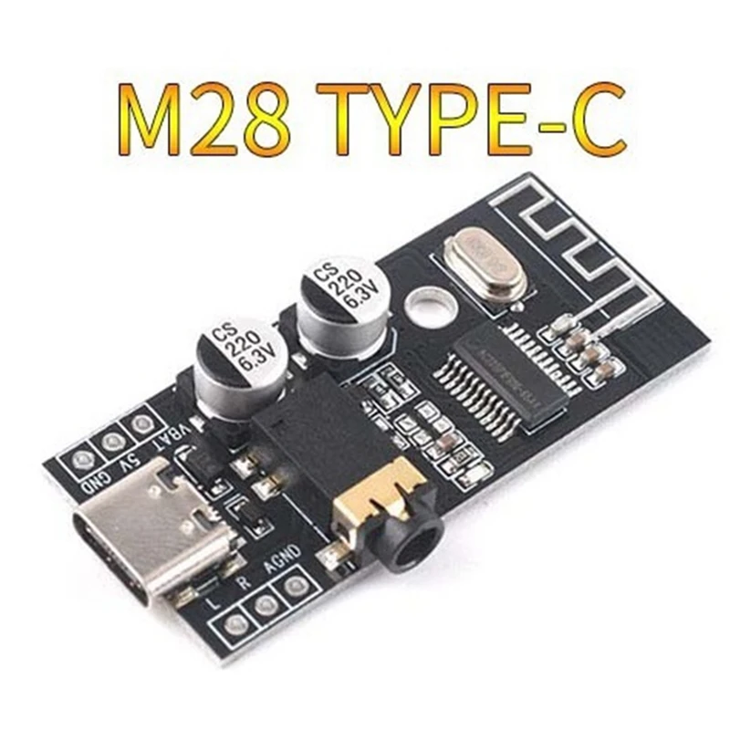 B04B-5PCS MH-M28 Wireless Bluetooth Audio Receiver Board Module HIFI DIY Amplifier Board Bluetooth 4.2 HIFI DIY Module